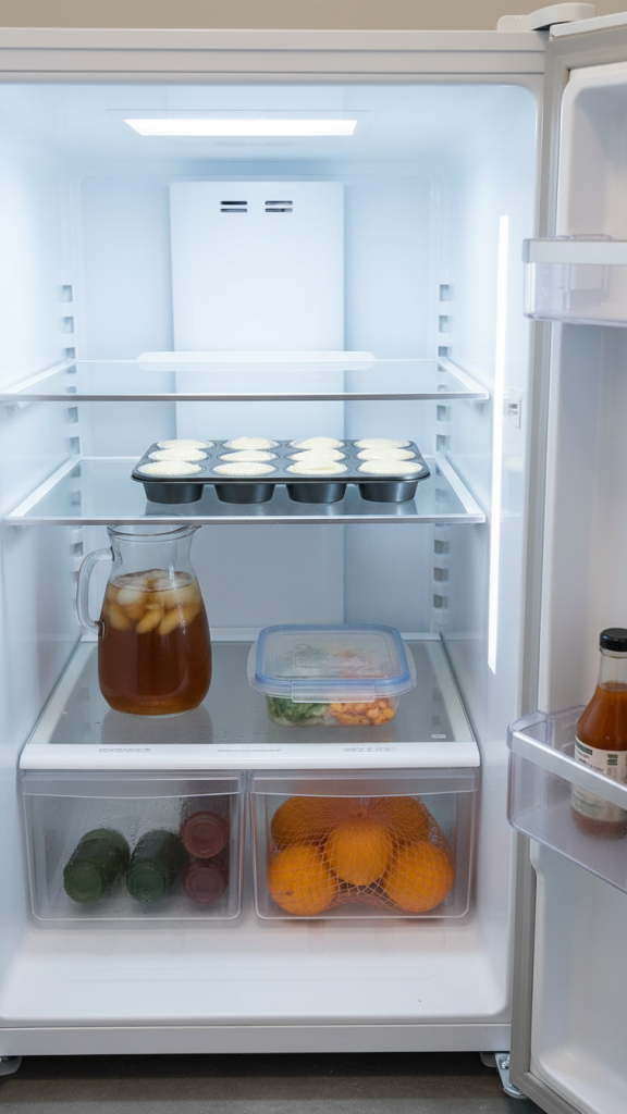 cooling in the fridge