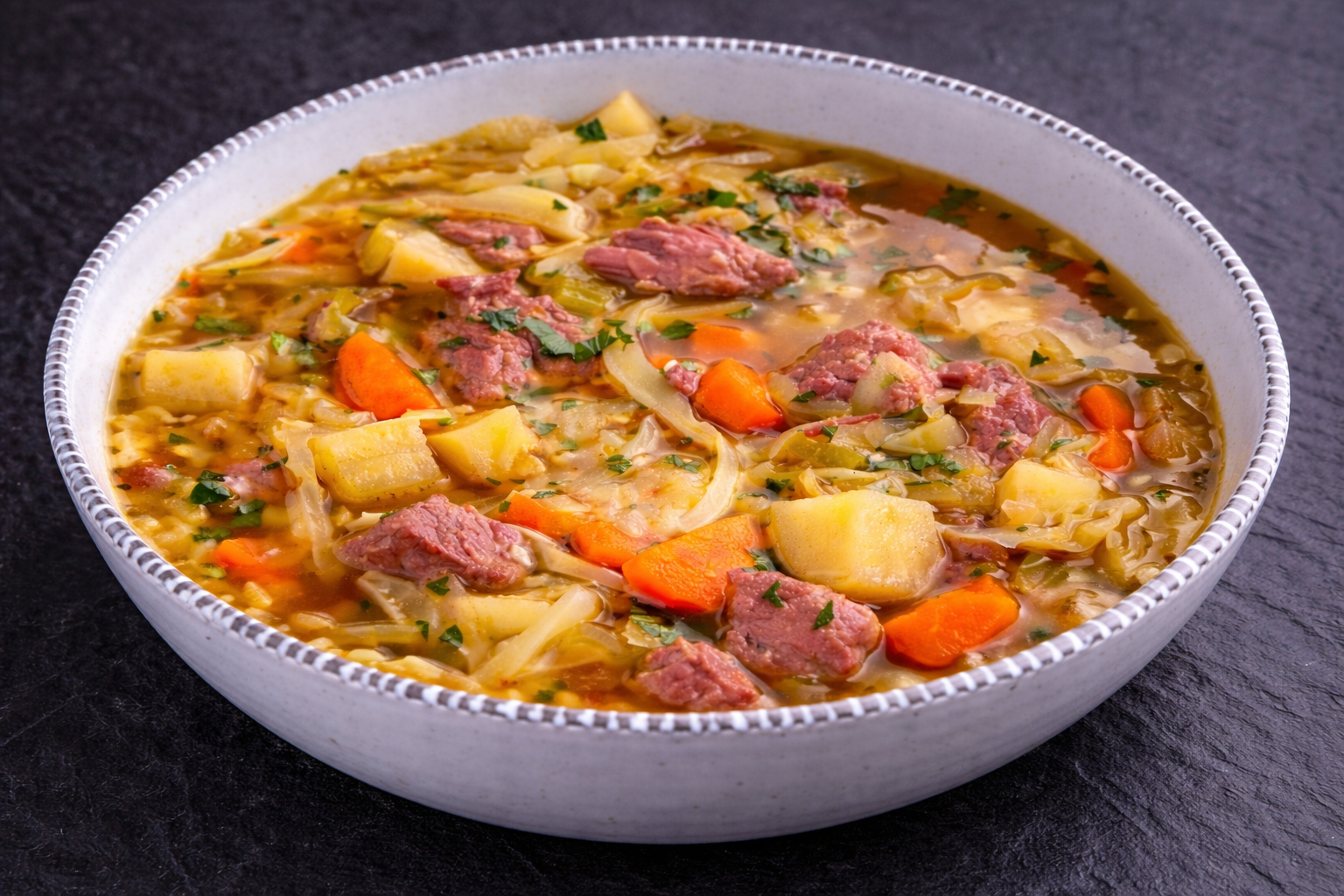 Corned Beef and Cabbage Soup