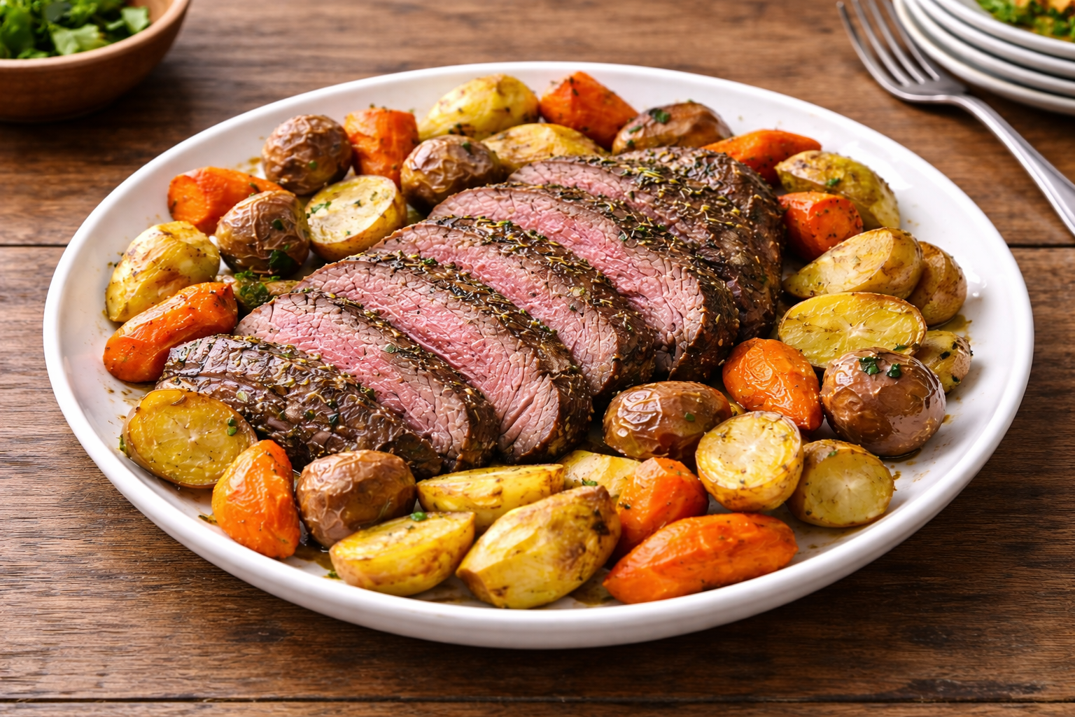 Corned Beef, Potatoes and Carrots Sheet Pan Dinner