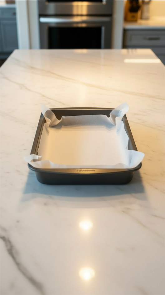 pan with parchment paper