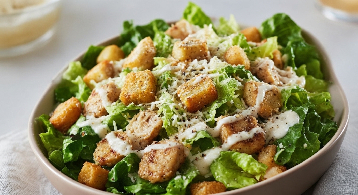 Caesar Salad With Cottage Cheese