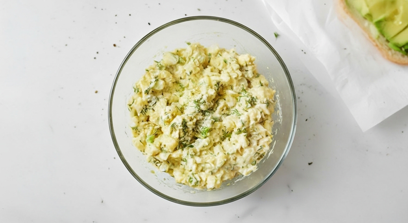 avocado egg cottage cheese salad