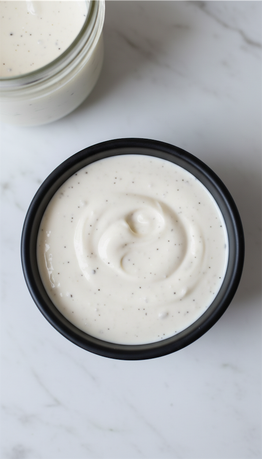 blended cottage cheese sauce
