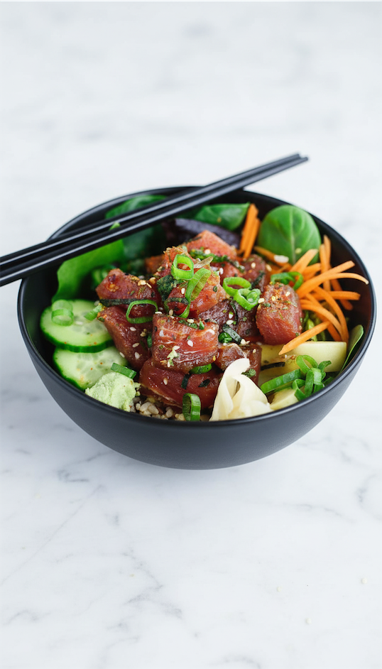 ready to eat spicy tuna ahi poke bowl