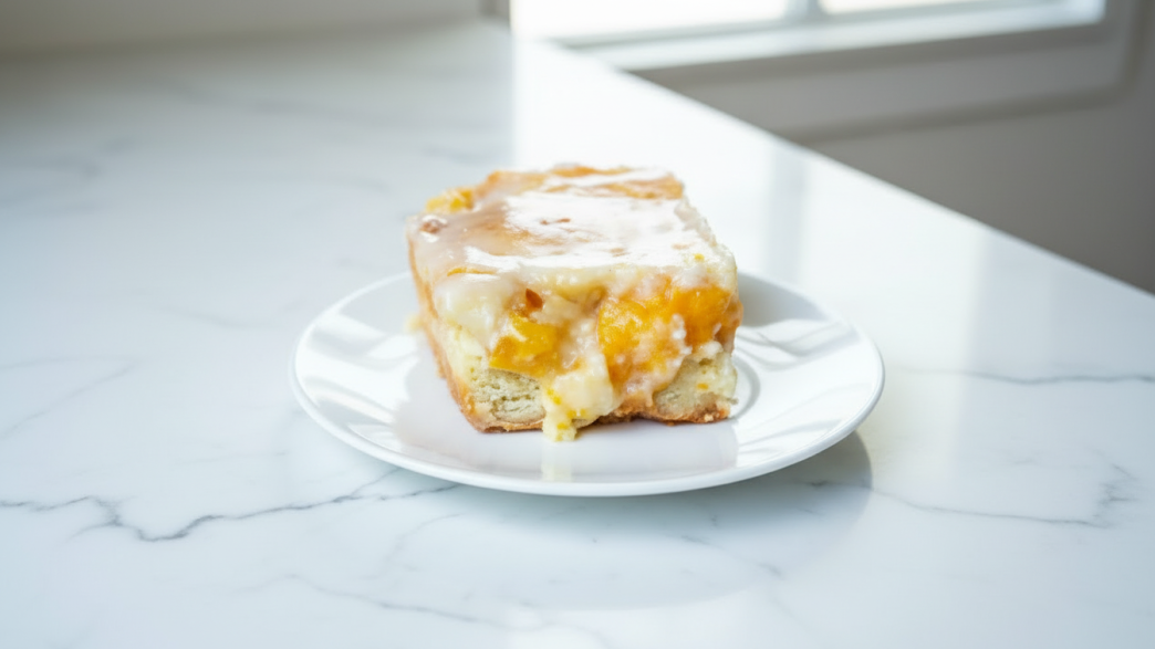 Peach & Cream Cheesecake Bars recipe