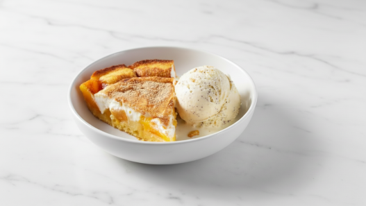 Peaches & Cream Pie recipe