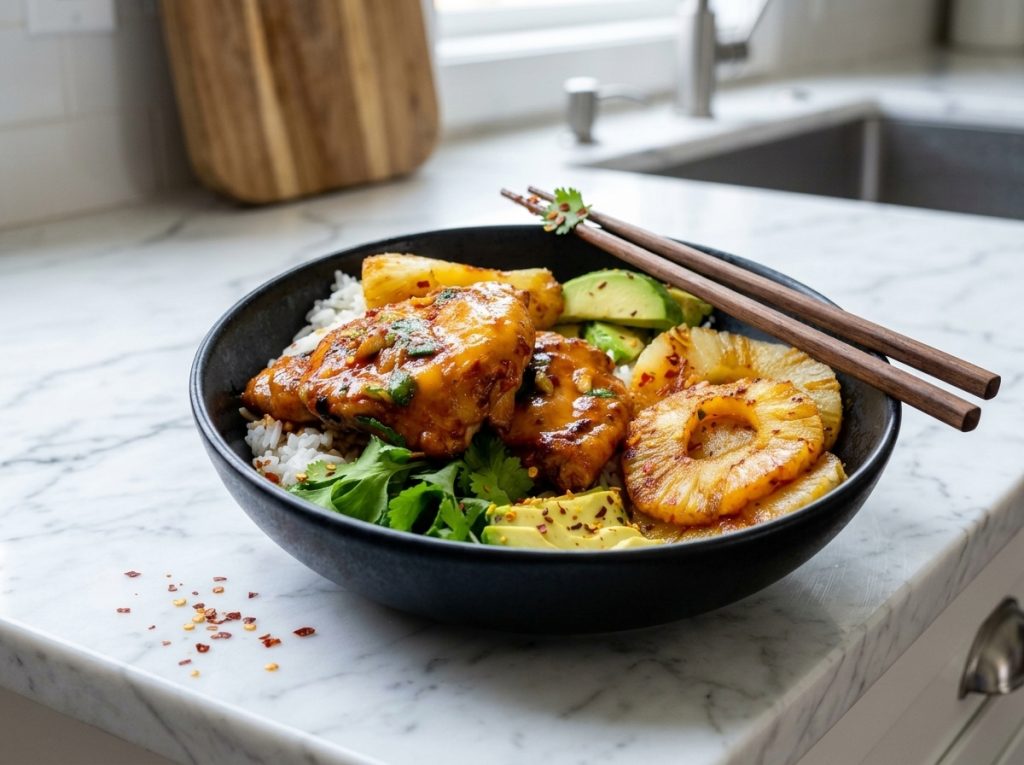 hawaiin chicken bbq bowl recipe