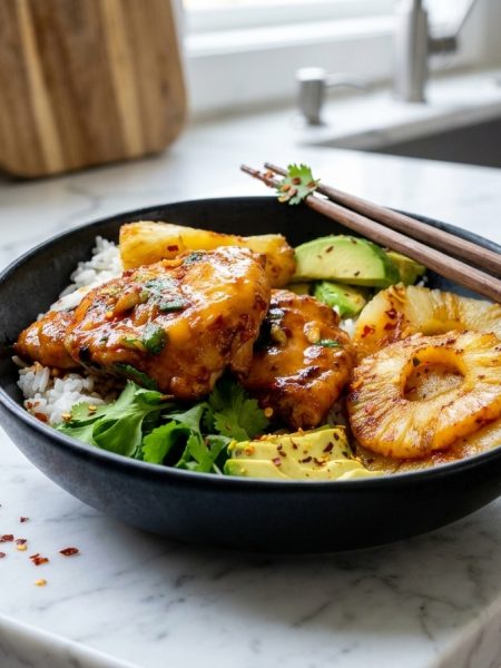 hawaiin chicken bbq bowl recipe