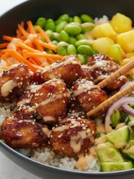 hawaiin chicken rice bowl