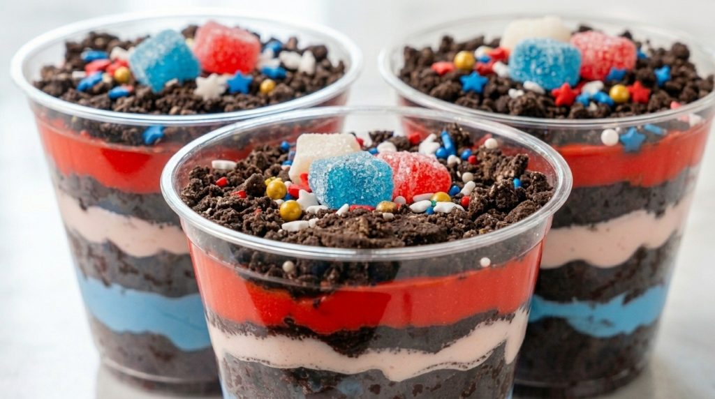 patriotic dirt cups recipe