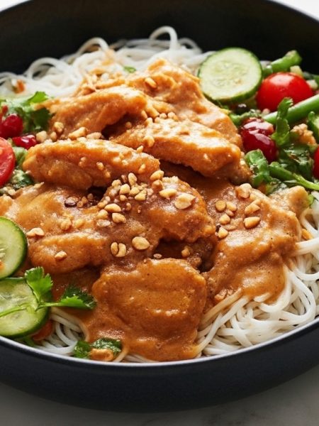 thai chicken noodle bowl