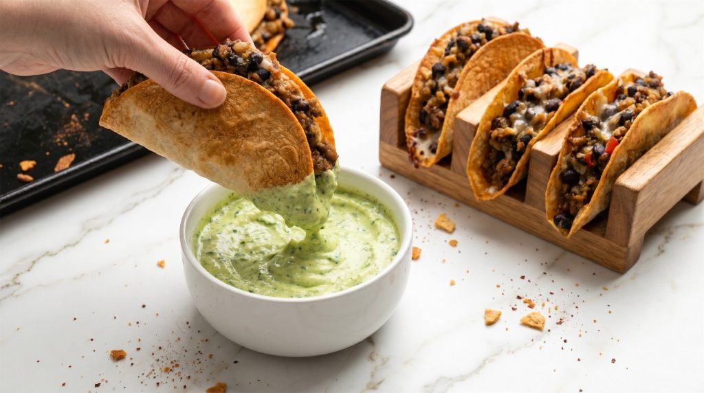 turkey and black bean taco